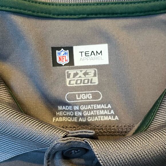 NFL Team Apparel Men's LG New York Jets TX3 Cool Polo Shirt - Picture 4 of 4